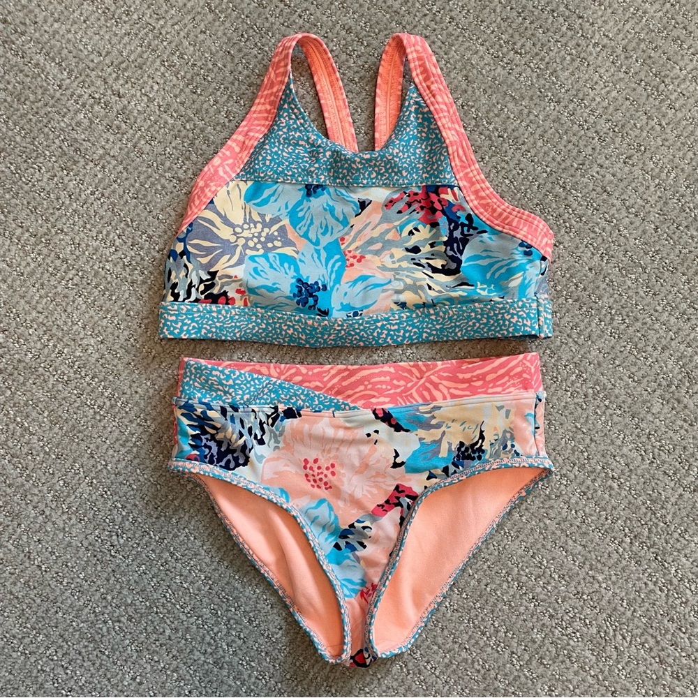 ATHLETA GIRL • Surfs Up Bikini • Size M/7-10